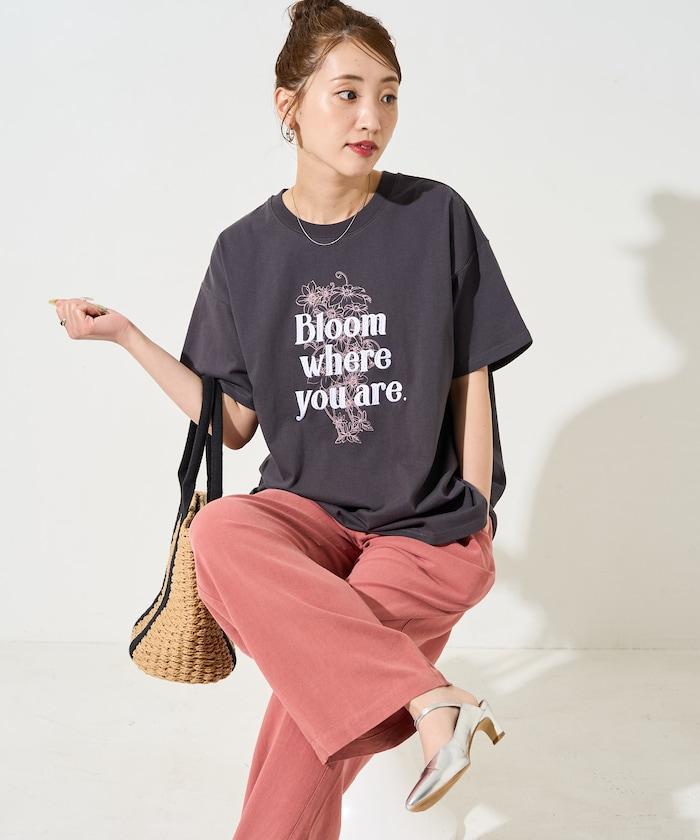 花印花×綻放 刺繡 短袖 T恤【限定推出】