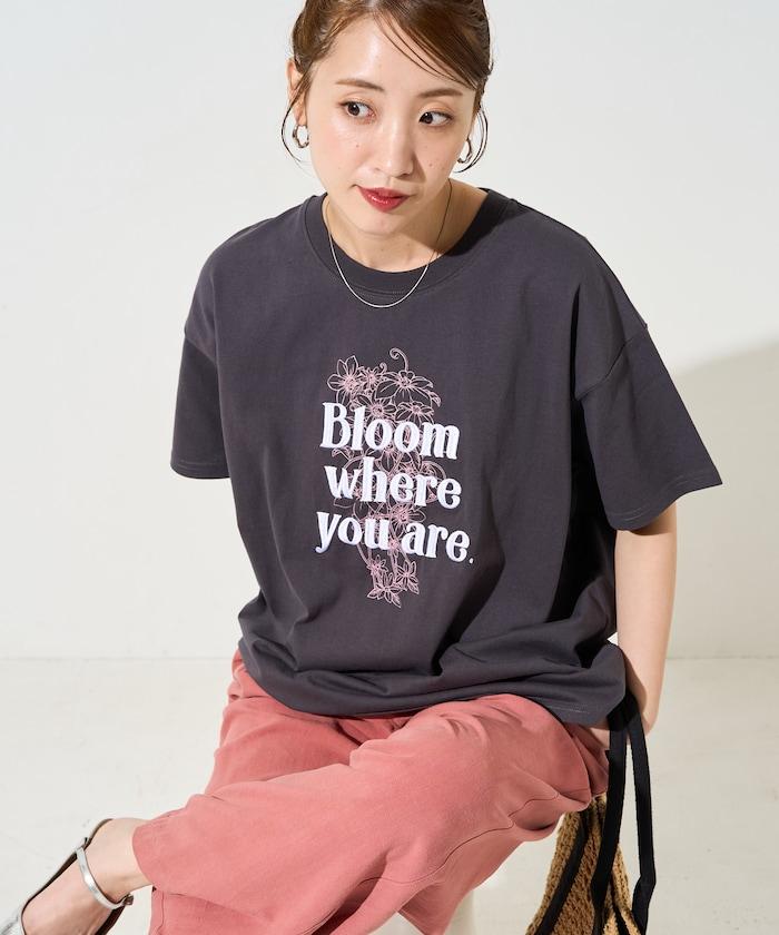 花印花×綻放 刺繡 短袖 T恤【限定推出】