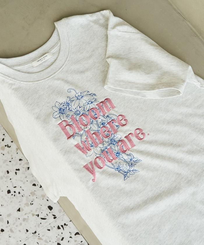 花印花×綻放 刺繡 短袖 T恤【限定推出】