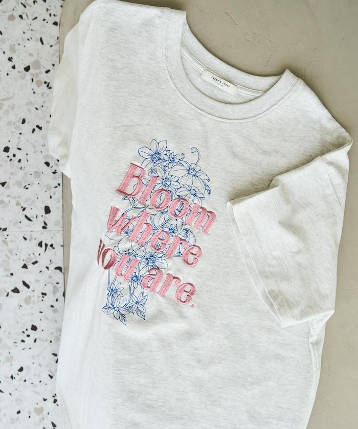 花印花×綻放 刺繡 短袖 T恤【限定推出】