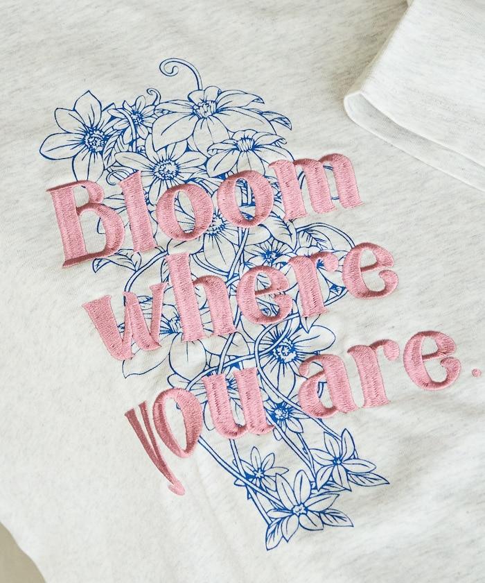 花印花×綻放 刺繡 短袖 T恤【限定推出】