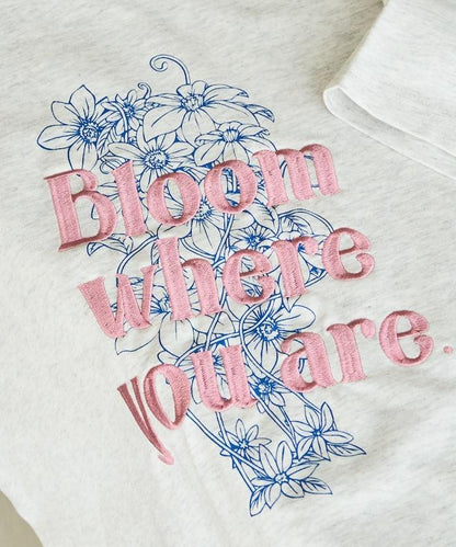 花印花×綻放 刺繡 短袖 T恤【限定推出】