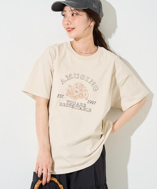 FLOWER 發泡 印花 短袖 T恤【限定推出】