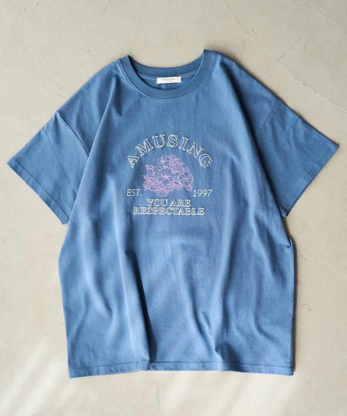 FLOWER 發泡 印花 短袖 T恤【限定推出】