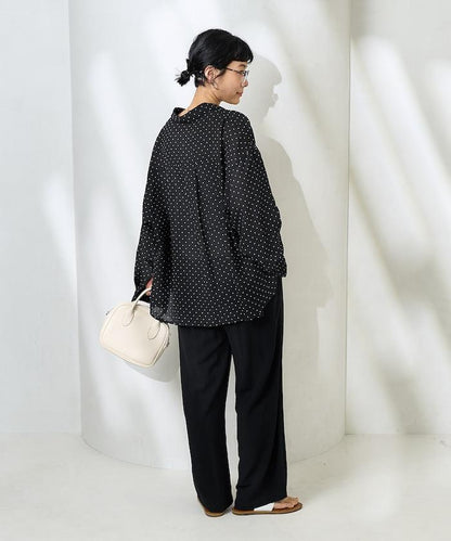 絲綢圓點襯衫