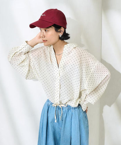 絲綢圓點襯衫