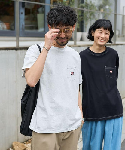 聯名 配色拼接 口袋T恤