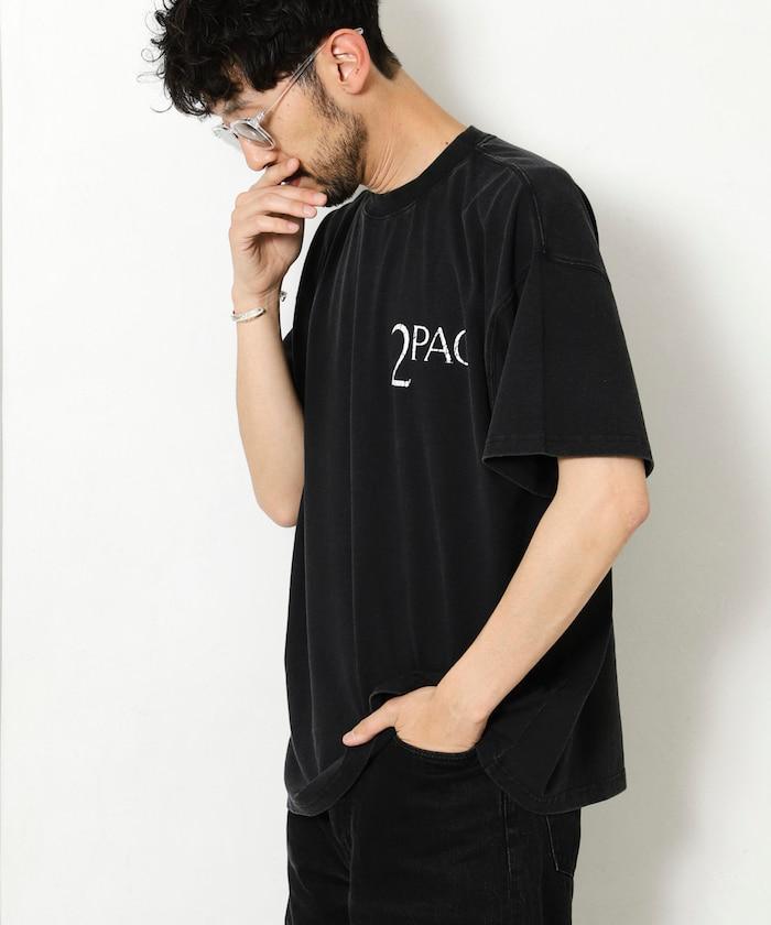 2pac 後背印花 圓領 T恤 短袖