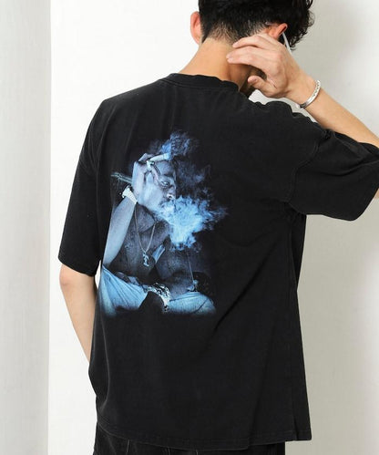 2pac 後背印花 圓領 T恤 短袖