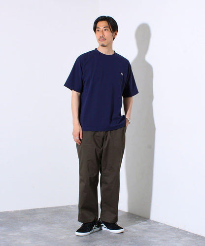 【GLOSTER/格洛斯特】法國鬥牛犬刺繡 雪紡T恤