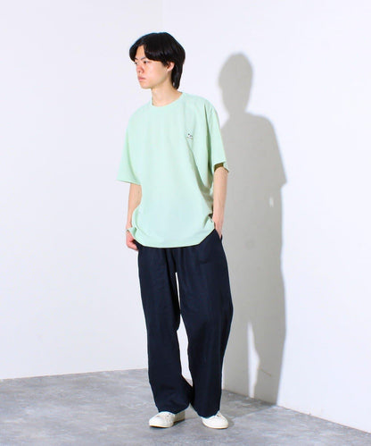 【GLOSTER/格洛斯特】法國鬥牛犬刺繡 雪紡T恤