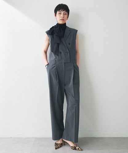 ＜網紅合作＞【THE PAUSE】領無袖連體褲服