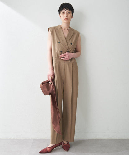 ＜網紅合作＞【THE PAUSE】領無袖連體褲服