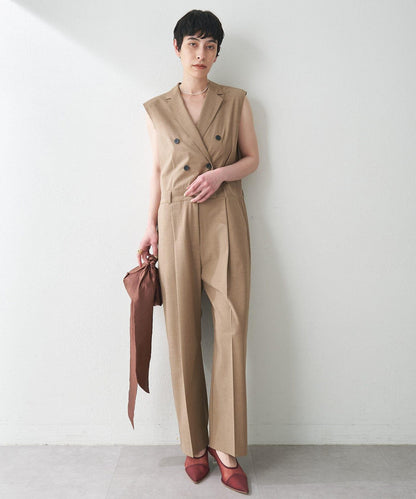 ＜網紅合作＞【THE PAUSE】領無袖連體褲服