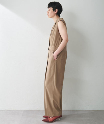 ＜網紅合作＞【THE PAUSE】領無袖連體褲服