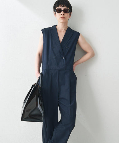 ＜網紅合作＞【THE PAUSE】領無袖連體褲服