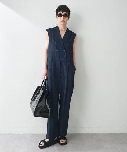 ＜網紅合作＞【THE PAUSE】領無袖連體褲服