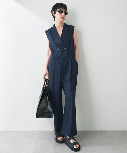 ＜網紅合作＞【THE PAUSE】領無袖連體褲服