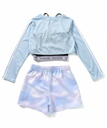 坦塔克防曬泳衣套裝4件裝_a