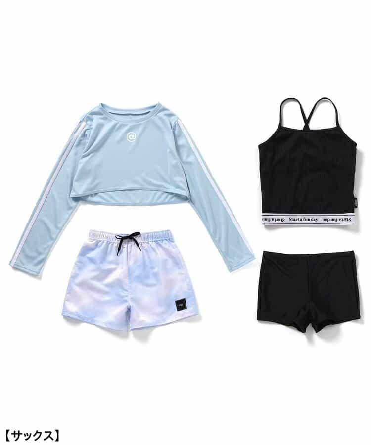 坦塔克防曬泳衣套裝4件裝_a