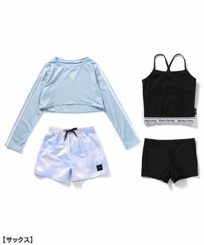 坦塔克防曬泳衣套裝4件裝_a