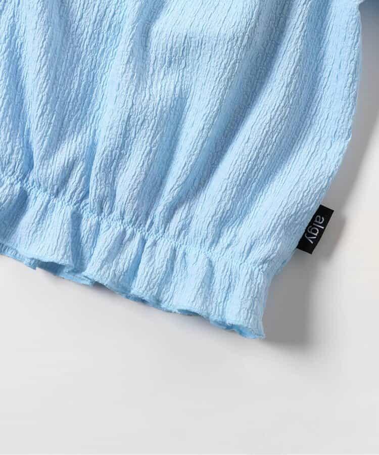 泡泡袖花卉圖案連體泳裝2件套_a