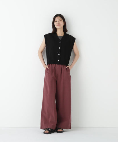 棉麻天鵝絨近江曬廚師褲