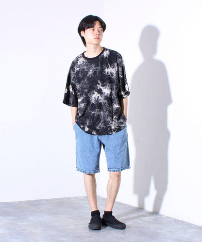 【GLOSTER】輕便牛仔短褲／仿舊風格 短褲