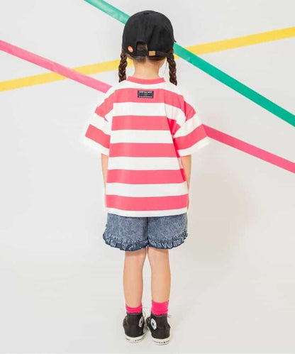 霓虹色條紋T恤