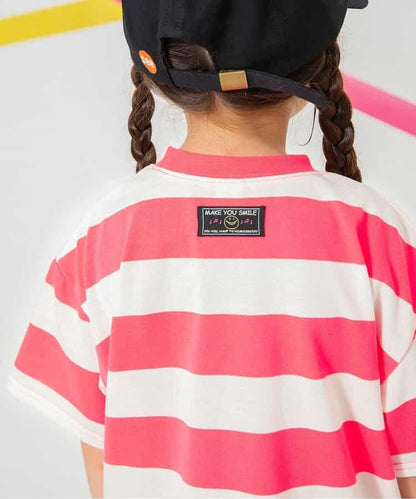 霓虹色條紋T恤