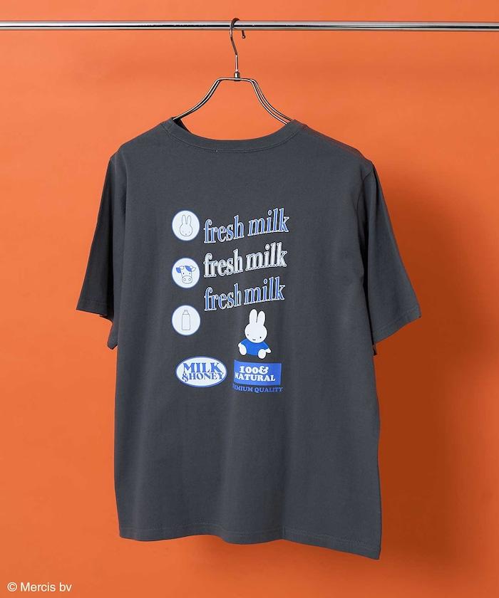 《米菲》牛奶印花T恤