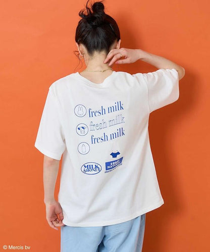 《米菲》牛奶印花T恤
