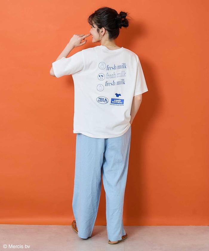 《米菲》牛奶印花T恤