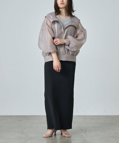 透明滌綸煮沸帶帽羽絨服