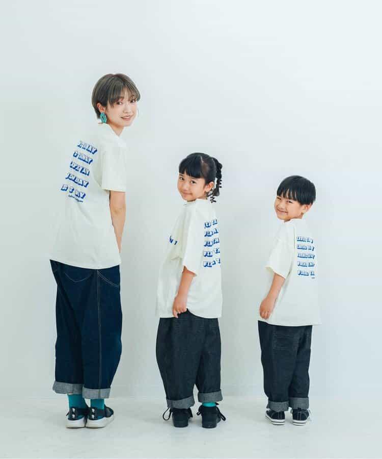 【連衣裙】【媽媽】想要一起購買的簡約logo半袖T恤