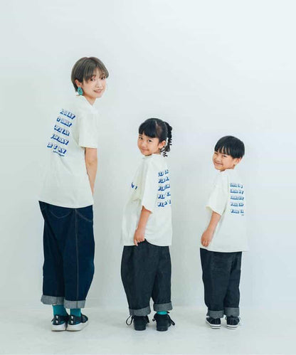 【連衣裙】【媽媽】想要一起購買的簡約logo半袖T恤