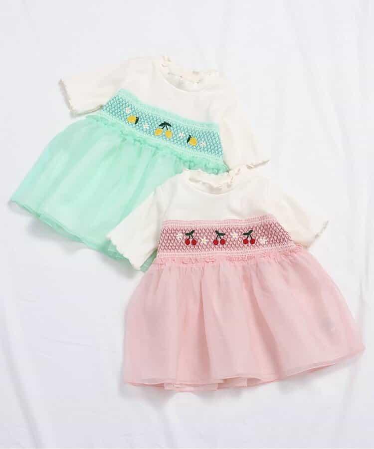 水果刺繡拼接上衣