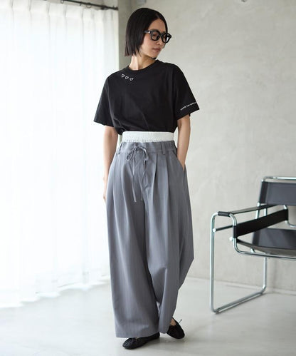 有機棉 心形 標誌刺繡T恤 / 圓領 單點標誌 刺繡短袖T恤