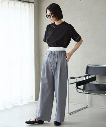 有機棉 心形 標誌刺繡T恤 / 圓領 單點標誌 刺繡短袖T恤