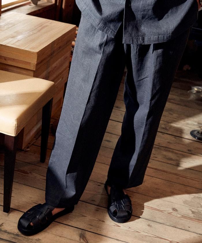 亞麻棉輕便休閒褲