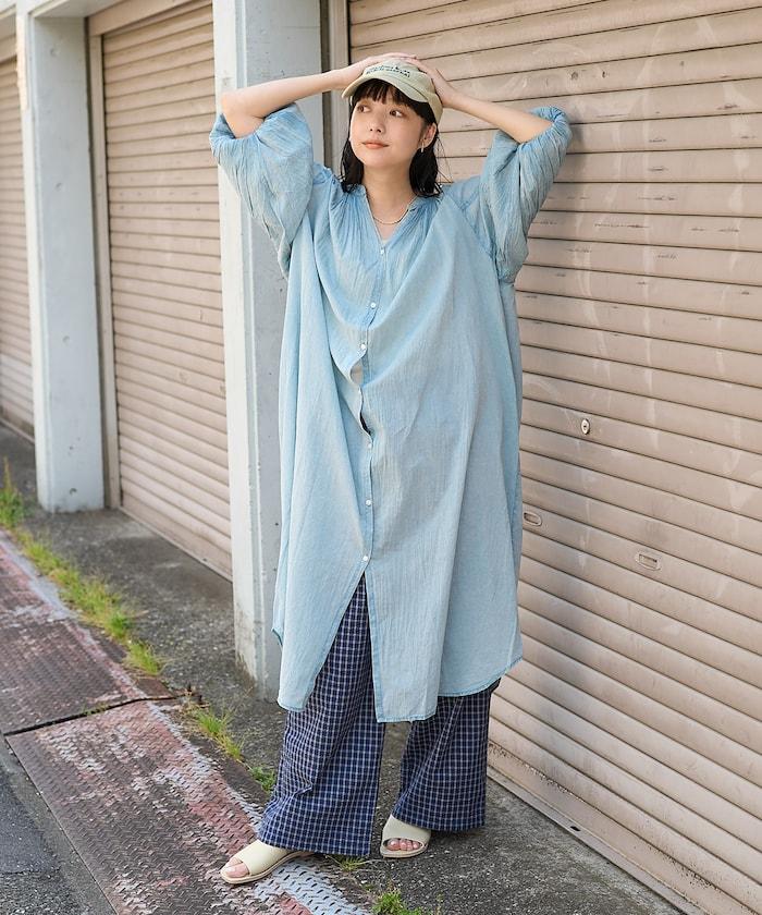 印度色染加工連衣裙