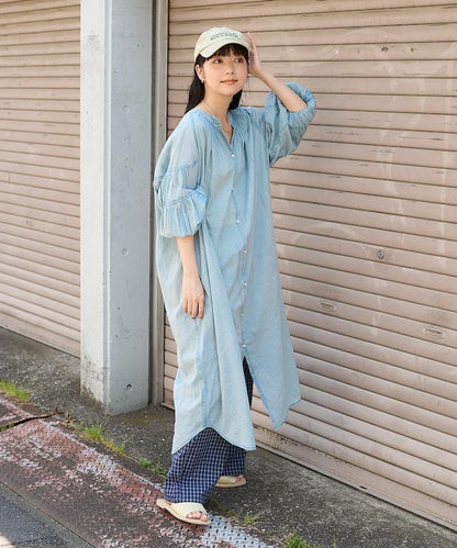 印度色染加工連衣裙