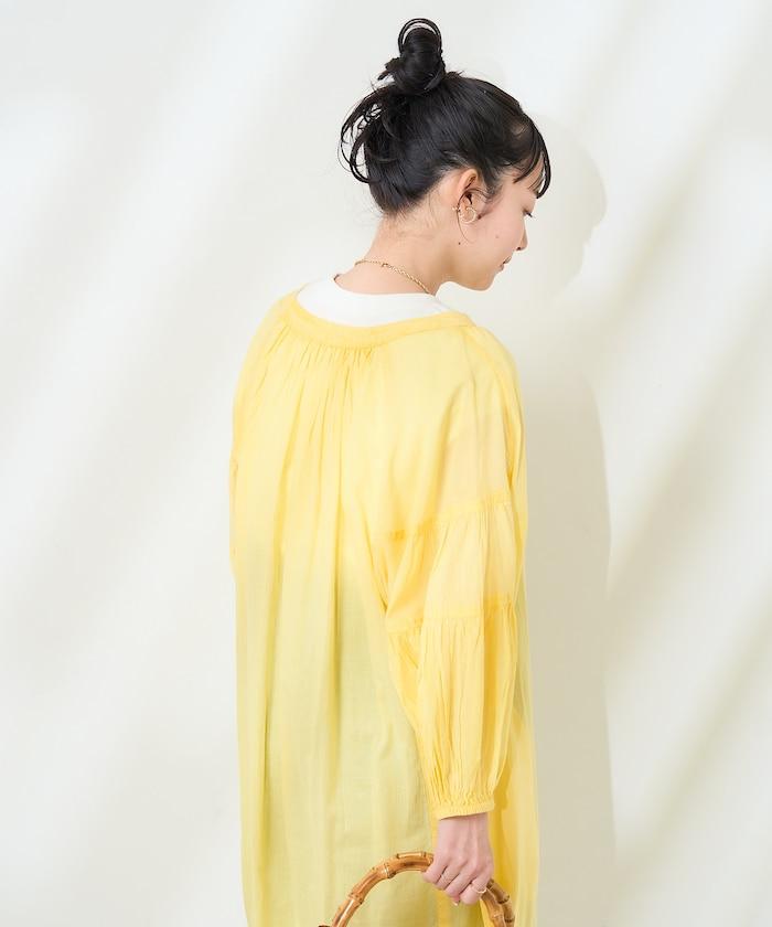 印度色染加工連衣裙