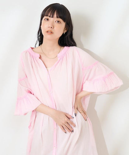 印度色染加工連衣裙