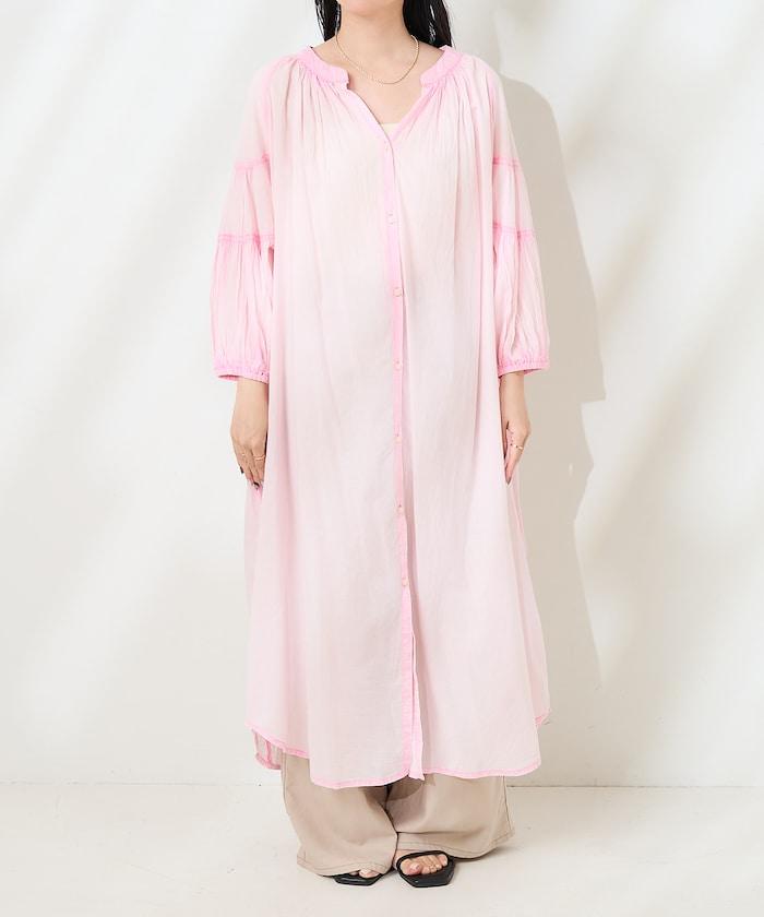 印度色染加工連衣裙