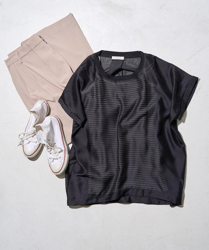 法式短袖透視T恤 長袖襯衫