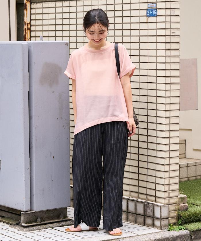 法式短袖透視T恤 長袖襯衫