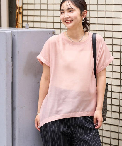 法式短袖透視T恤 長袖襯衫