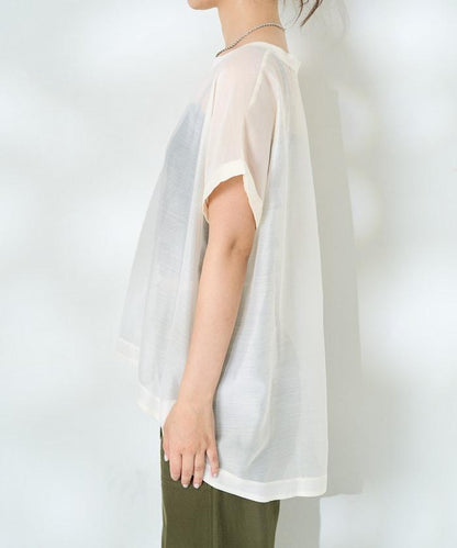 法式短袖透視T恤 長袖襯衫