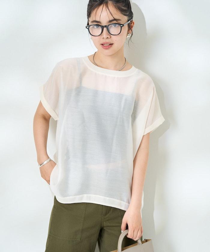 法式短袖透視T恤 長袖襯衫